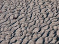 Beach sand wave pattern,natural texture background Royalty Free Stock Photo