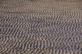 Beach sand waves warm texture pattern background Royalty Free Stock Photo