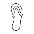 beach sandal icon