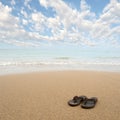 Beach sandals Royalty Free Stock Photo