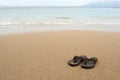 Beach sandals Royalty Free Stock Photo