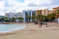 Ibiza coast beach santa eularia Royalty Free Stock Photo