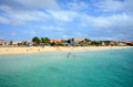 The beach at Santa Maria, Sal Island, Cabo (Cape) Verde Royalty Free Stock Photo