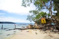 Beach in Sapi Island, Sabah Malaysia.