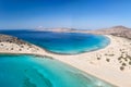 The beach of Sarakiniko next to Simos beach of Elafonisos island, Greece Royalty Free Stock Photo