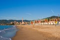 Beach in Savona. Italy