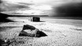 Beach Scene With Dramatic Sky