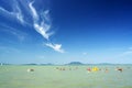 Beach scene at Lake Balaton Balatonfenyves