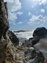 Beach scene at Long strand beach, Co. Cork