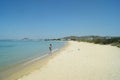 Beach scene at Plaka on the beautiful Greek island of Naxos