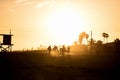 Beach scene in Newport Beach California