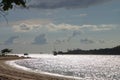 Beach scene Torres Strait from Seisia beach Cape York Australia