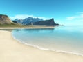 Beach scenery background