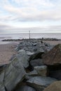 Beach Scenery at Withernsea - East Yorkshire Royalty Free Stock Photo