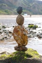 Beach sculpture on a sandy beach