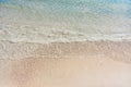 Beach and sea background, Sand and bubble, wave. Soft wave on sandy beach. Background Royalty Free Stock Photo