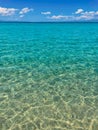 Beach and sea with blue sky cloud Royalty Free Stock Photo