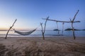 Beach , Sea , blue sky , dawn in Thailand Royalty Free Stock Photo