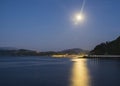 Beach and sea in the city of Zarautz. Royalty Free Stock Photo