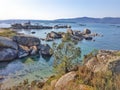 Beach and sea on the Galician coast