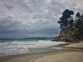 Beach and sea on the Galician coast