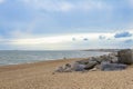 Beach and sea landscape which stones