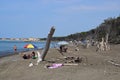 Beach and sea of Marina di Cecina, Maremma, Tuscany, Italy, Europe