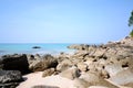 Beach, Sea, Stones, Seashore, Sand, Sky Royalty Free Stock Photo