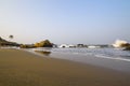 Beach and Sea Waves in Goa Royalty Free Stock Photo