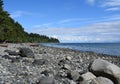 Beach at Seal Bay Nature Park, Comox Valley Royalty Free Stock Photo