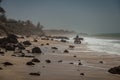 A beach in Senegal, Western Africa Royalty Free Stock Photo