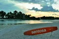 Beach in Sentosa Island Singapore Royalty Free Stock Photo