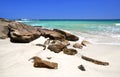 Beach in the Seychelles Royalty Free Stock Photo