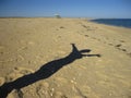 Beach, Shade, Silhouette, Sea, Sun shadow woman