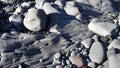 Pebble beach at Hellnar, Iceland