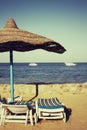 Beach in Sharm al-Sheikh Royalty Free Stock Photo