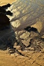 Beach shore rocks and sand patterns in Baja, Mexico Royalty Free Stock Photo