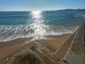 Beach shoreline at Estoril POrtugal