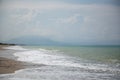 Beach in Sicily Italy. Mediterranean sea coast. Travel, summer vacation Royalty Free Stock Photo