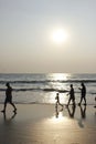 Beach silhouette