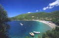 Beach at skopelos island, greece