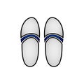 Beach slippers icon on white Royalty Free Stock Photo