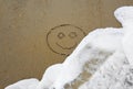 Beach smiley face Royalty Free Stock Photo