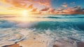 beach smooth ocean background