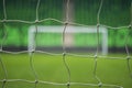 Beach soccer football goal through the net. World Cup Royalty Free Stock Photo