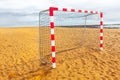 Beach soccer goal Royalty Free Stock Photo