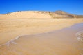 Beach Sotavento on the Canary Island Fuerteventura, Spain.