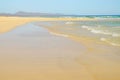 Beach Sotavento, Fuerteventura, Spain.