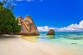 Beach Source d'Argent at Seychelles