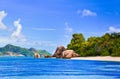 Beach Source d'Argent at Seychelles